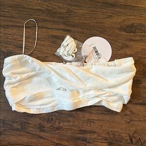 Princess Polly White Crop Top